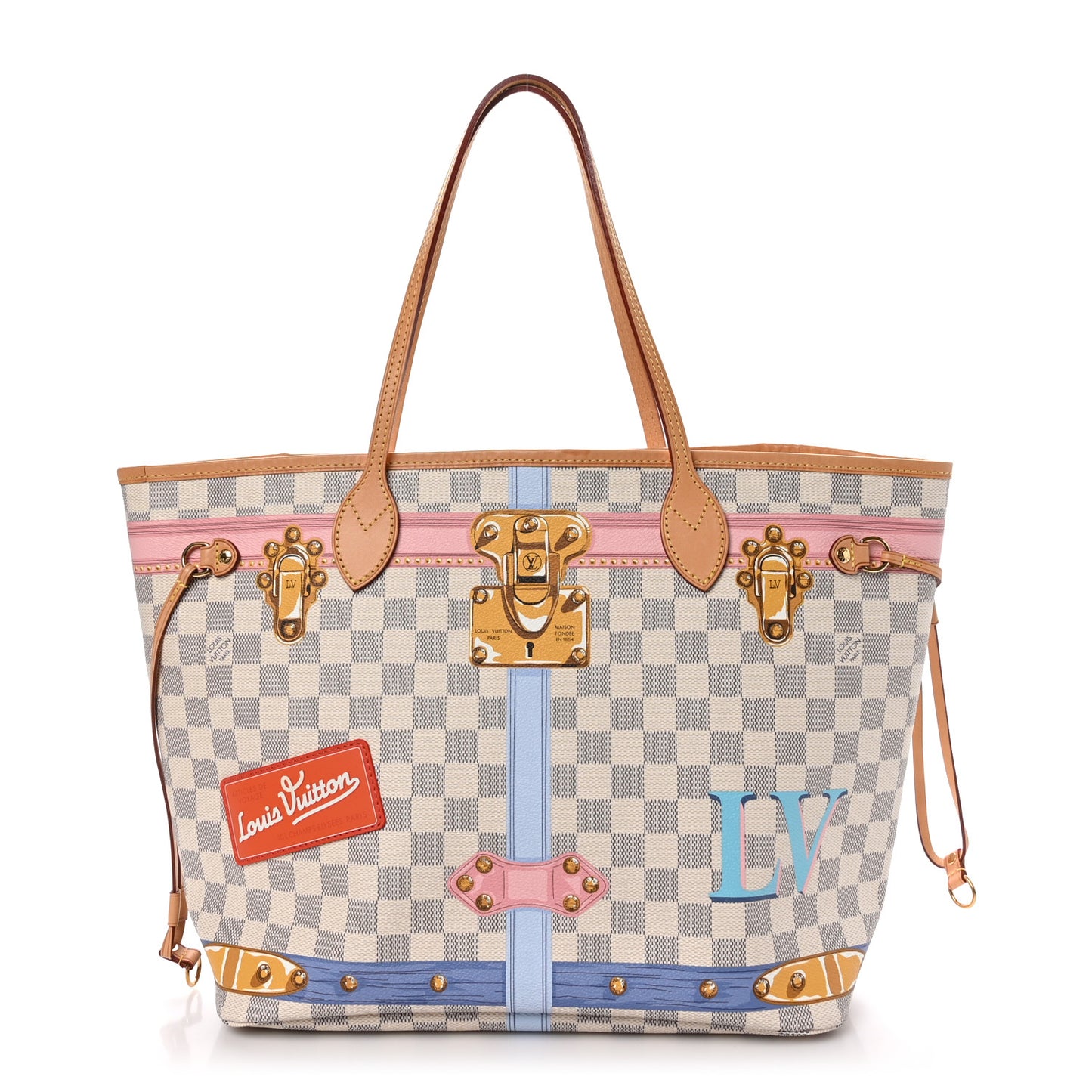 Damier Azur Summer Trunks Neo Neverfull MM