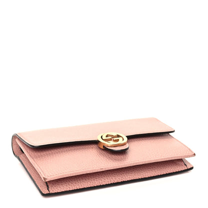 Gucci Dollar Calfskin Interlocking G Chain Wallet Soft Pink 3 of 10