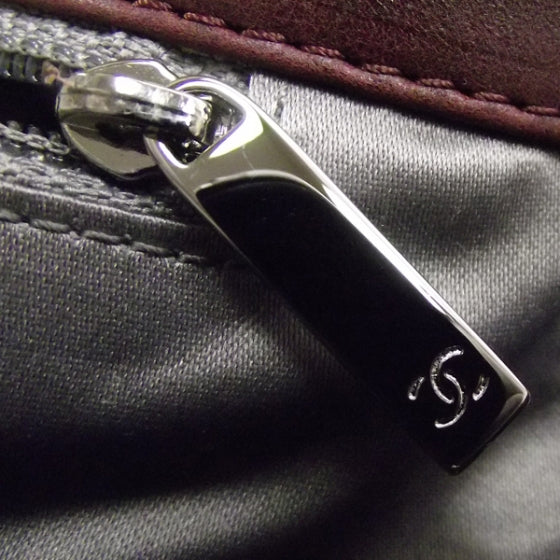 Leather Bubble Quilt Flap Bag Bordeaux