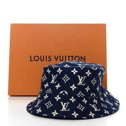 Louis Vuitton Monogram LV Escale Bucket Hat M Blue 6 of 6