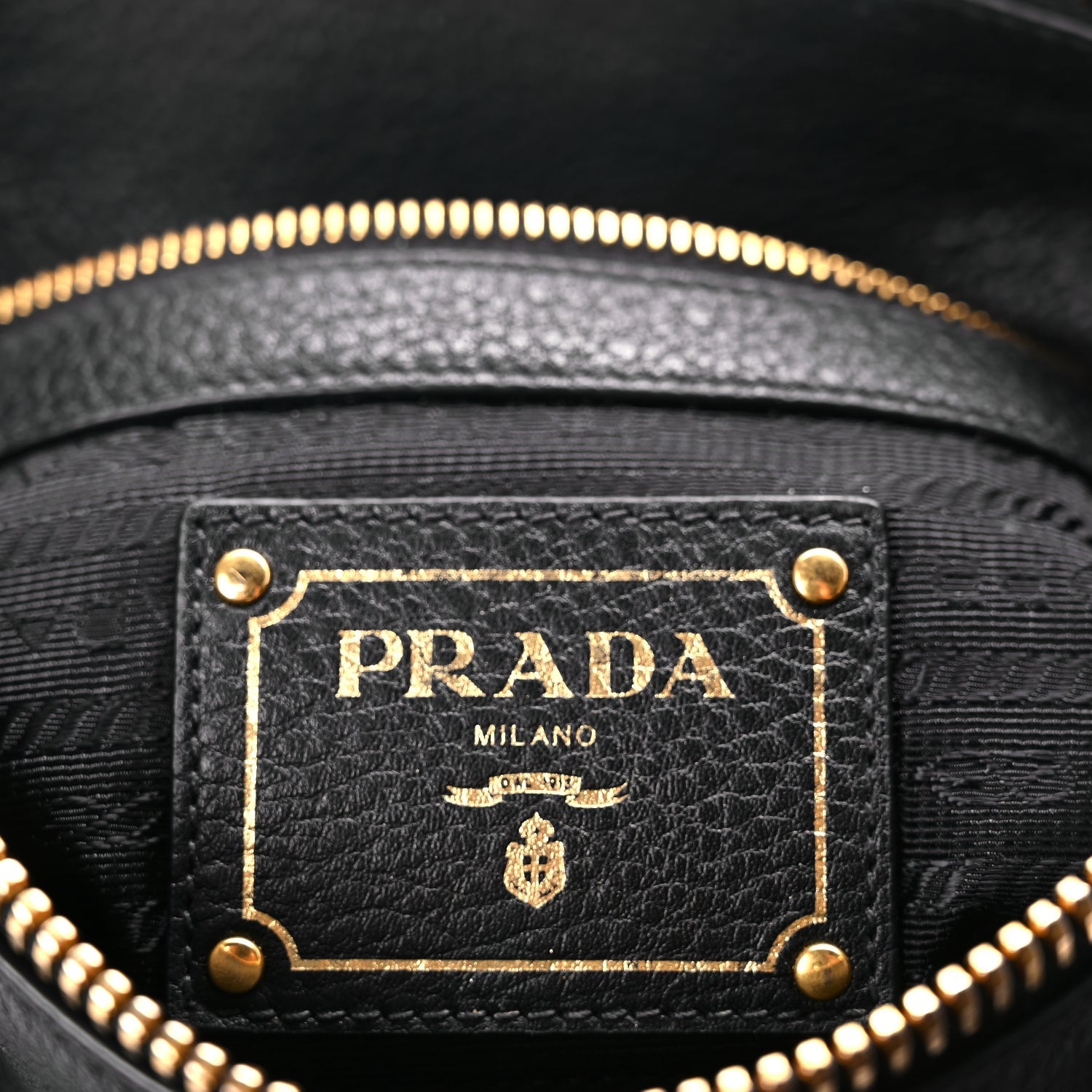 Prada Vitello Phenix Top Handle Bag Black 6 of 8