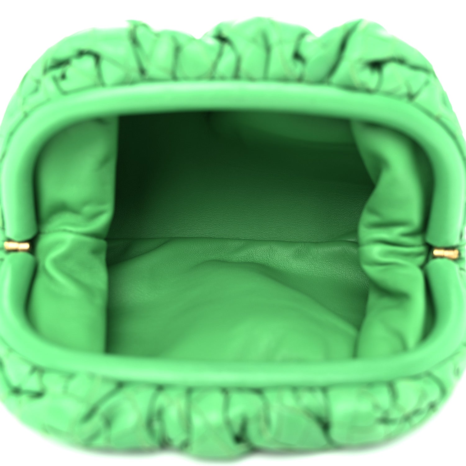 Bottega Veneta Nappa Intrecciato The Mini Pouch Clutch Parakeet 5 of 10