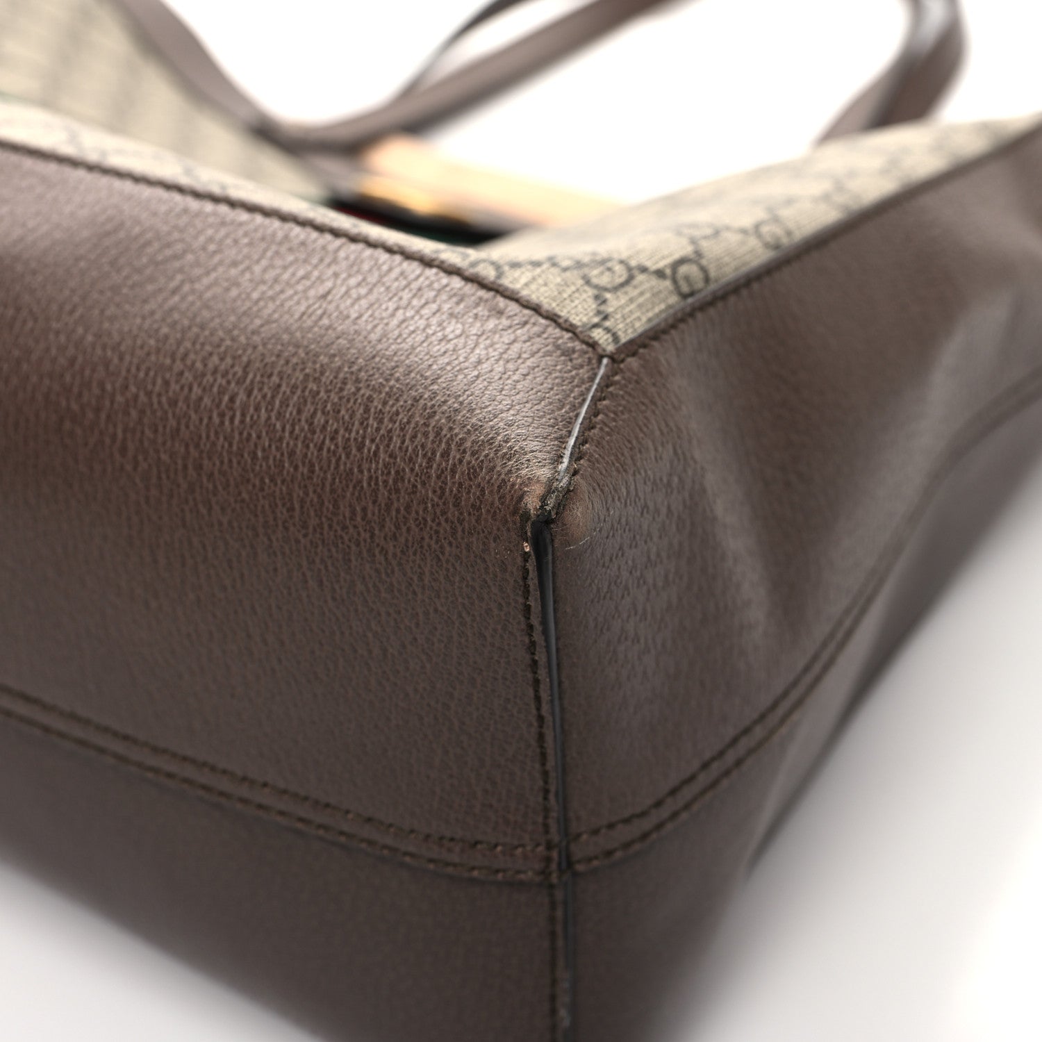 Gucci GG Supreme Monogram Web Ophidia Tote Brown 10 of 13