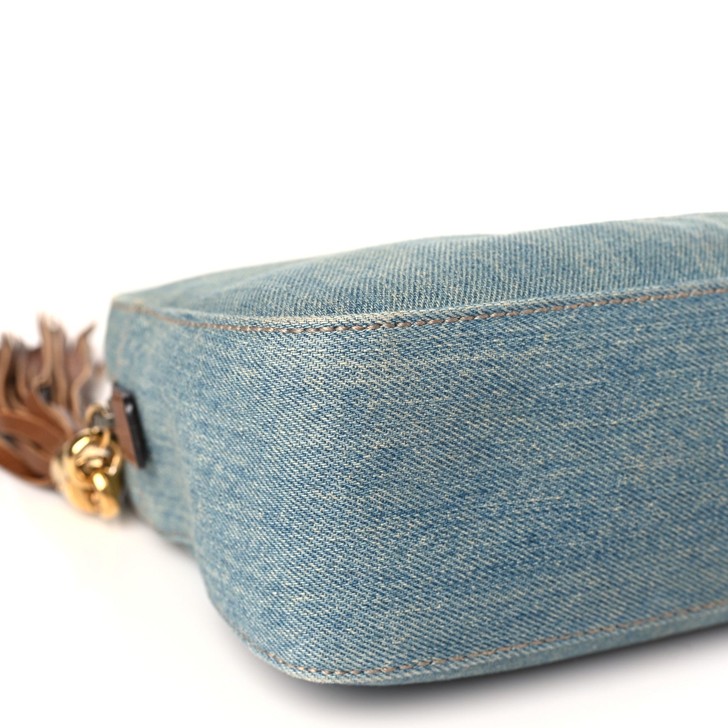 Gucci Denim Small Soho Bowler Blue 8 of 9