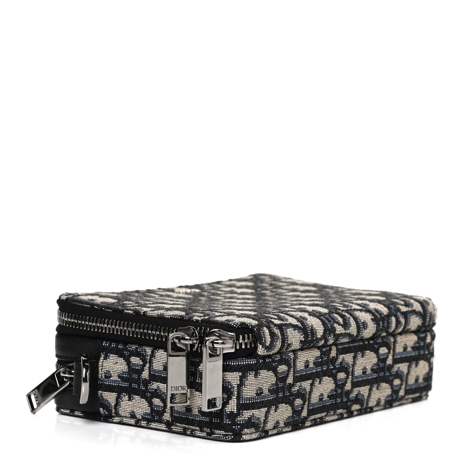 Christian Dior Oblique Pouch Navy Blue 4 of 9