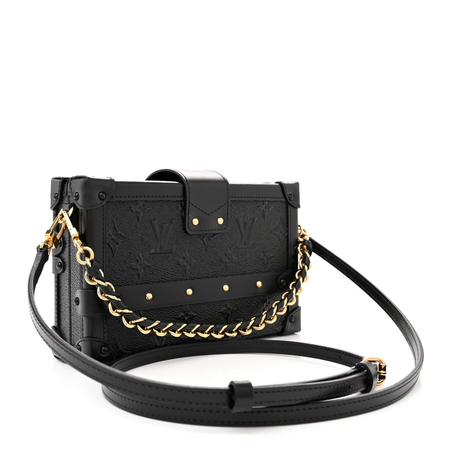 Midnight Canvas Petite Malle Black