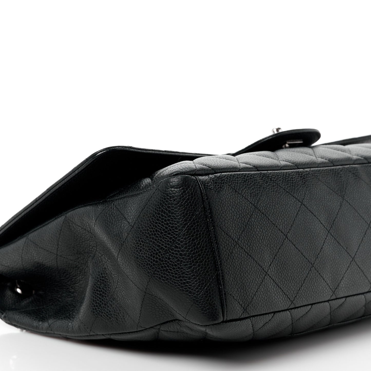 Caviar Quilted Maxi Single Flap Black
