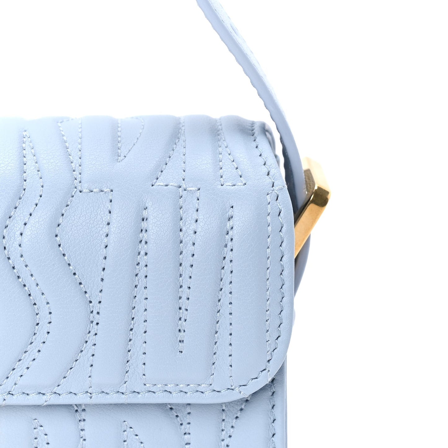 Calfskin Quilted All Over Miss Dior Flap  Azur