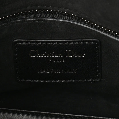 Christian Dior Lambskin Embroidered Mini C'est I Feel Blue Lady Dior  Black 5 of 8
