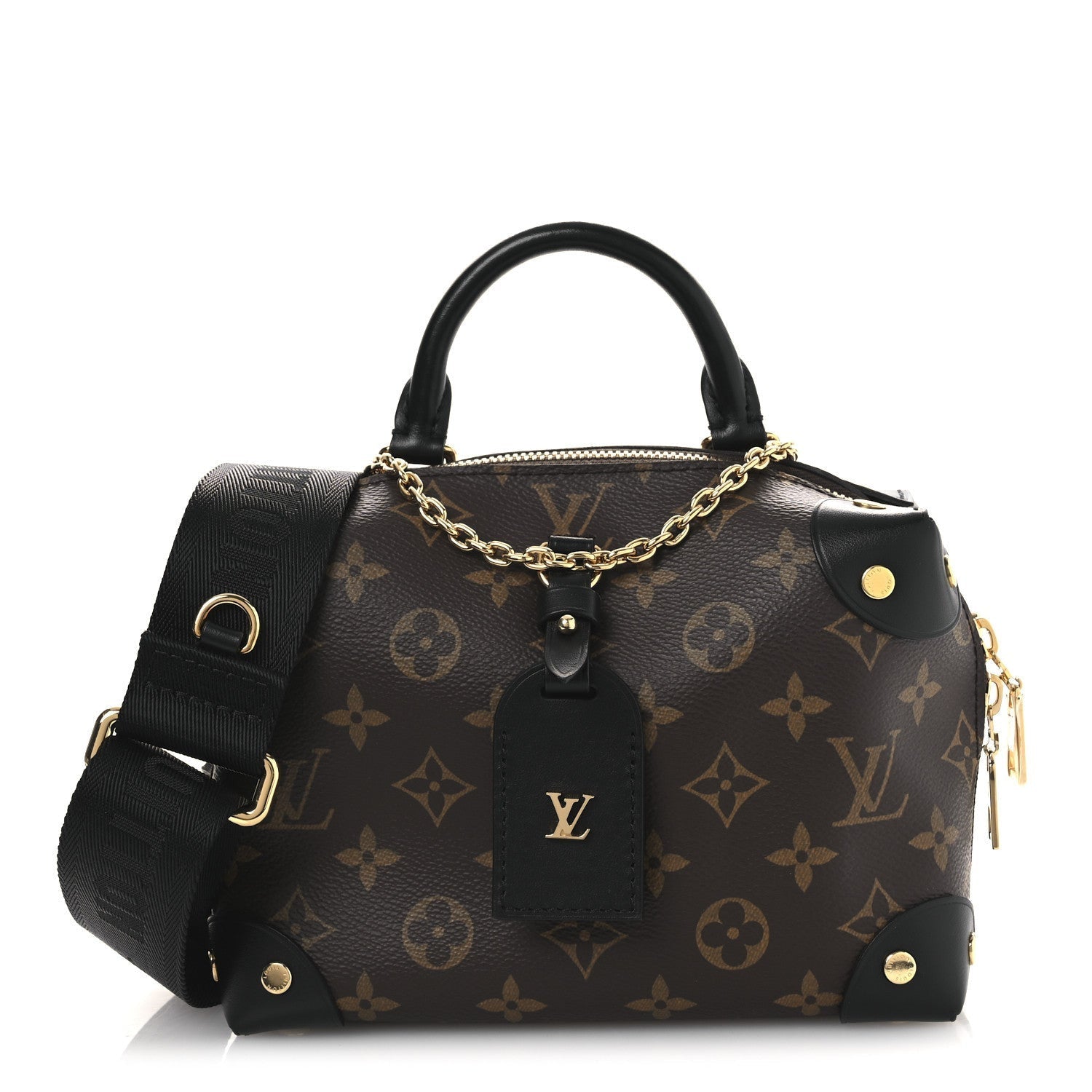 Louis Vuitton Monogram Petite Malle Souple Black 1 of 1