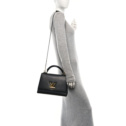 Louis Vuitton Taurillon Twist One Handle MM Black 2 of 7