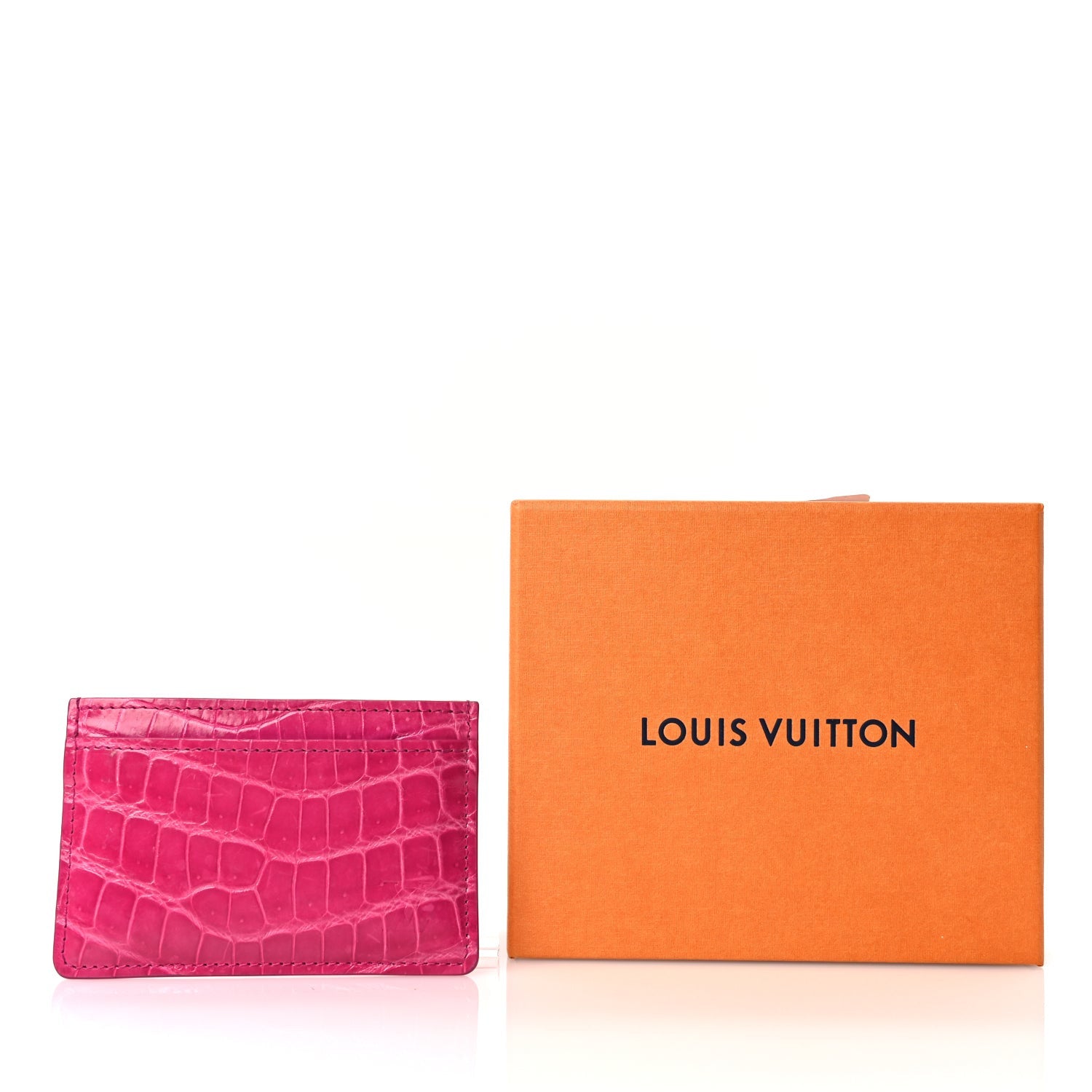 Louis Vuitton Crocodile Card Holder Fuchsia 7 of 7