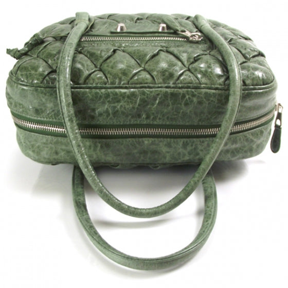 Leather Mini Matelasse Bag Origan