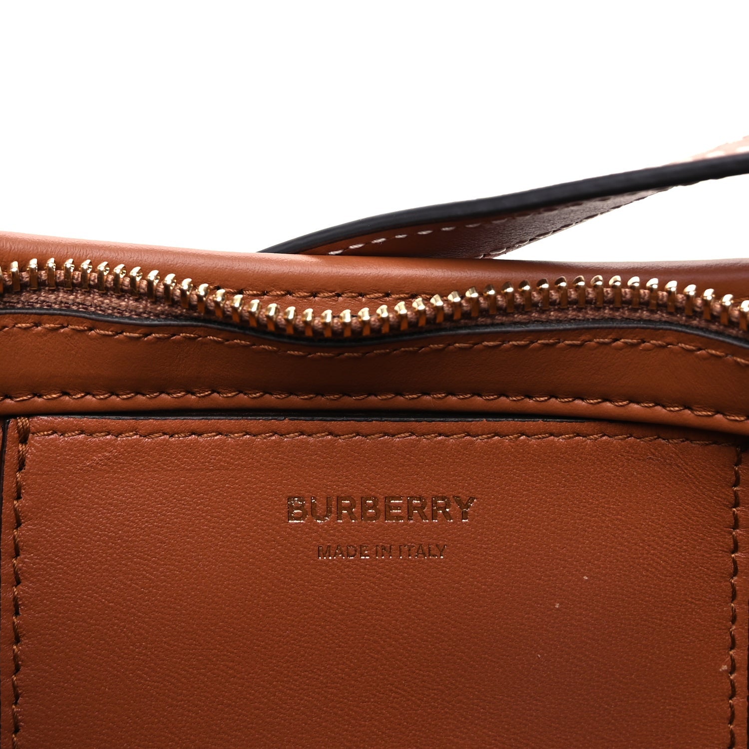 Burberry E-Canvas Vintage Check Sling Buckle Bag Briar Brown 5 of 8