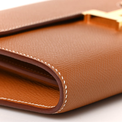 Hermes Epsom Constance Long Wallet To Go Gold 7 of 8