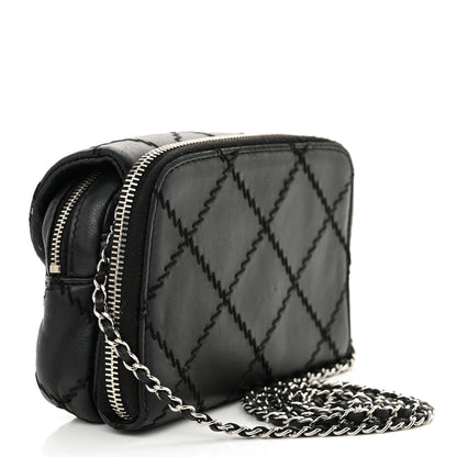 Chanel Lambskin Stitched New Mini Flap Black 3 of 13