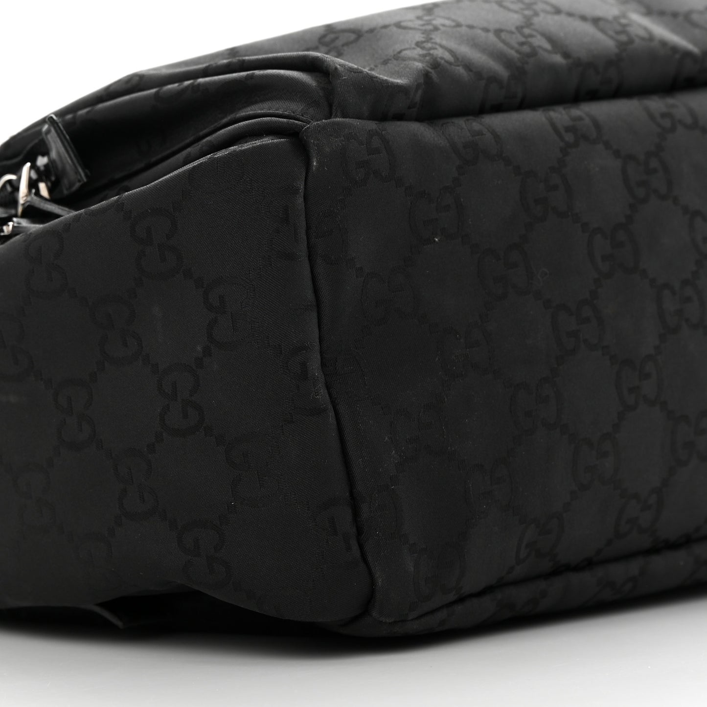 Nylon Monogram Extra Large Satchel Black