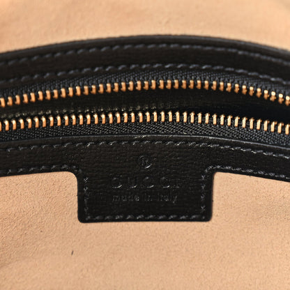 Gucci Textured Calfskin Small Horsebit 1955 Shoulder Bag Black 5 of 8