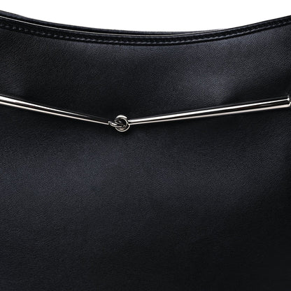 Gucci Calfskin Horsebit Slim Shoulder Bag  Black 6 of 8