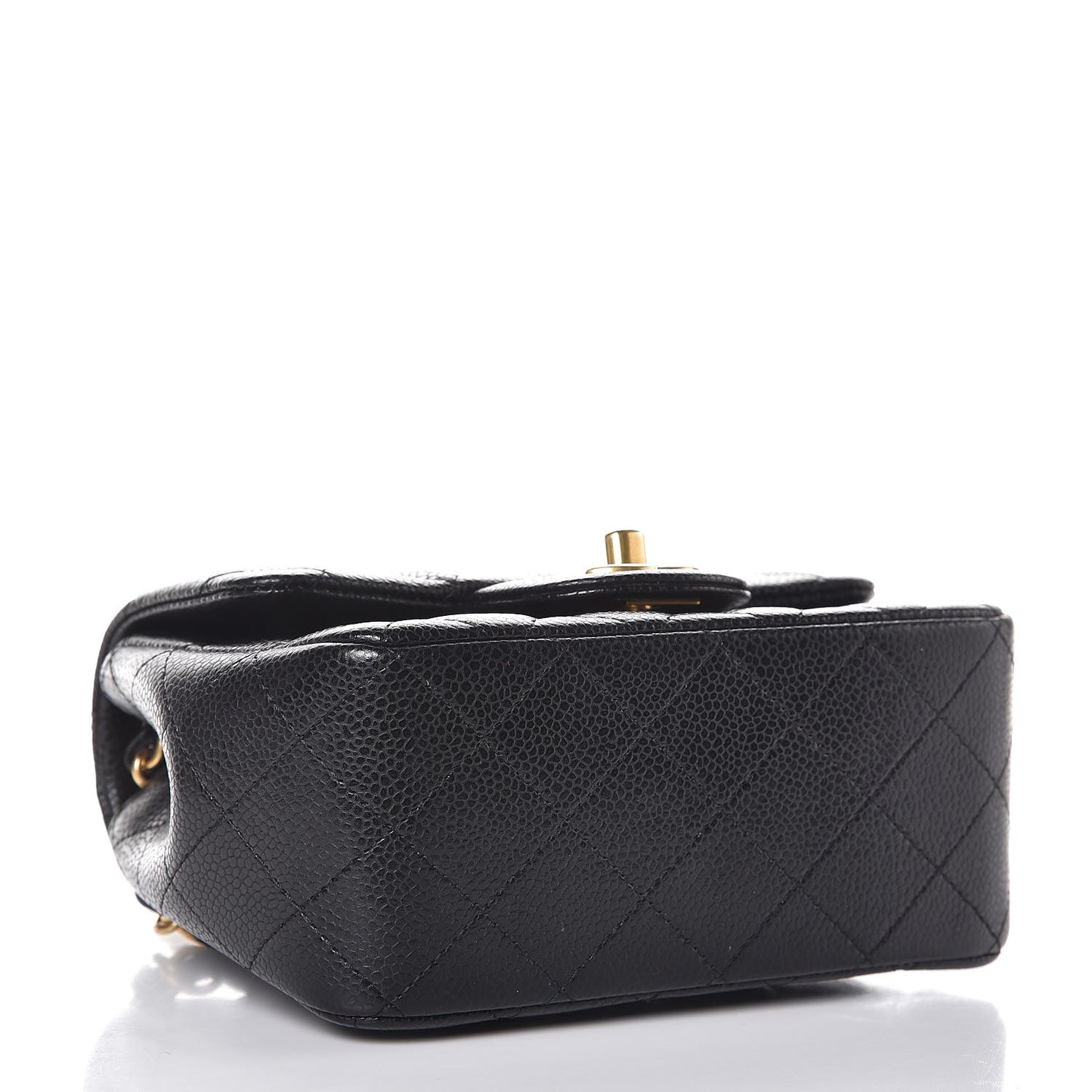 Caviar Quilted Mini Square Flap Black