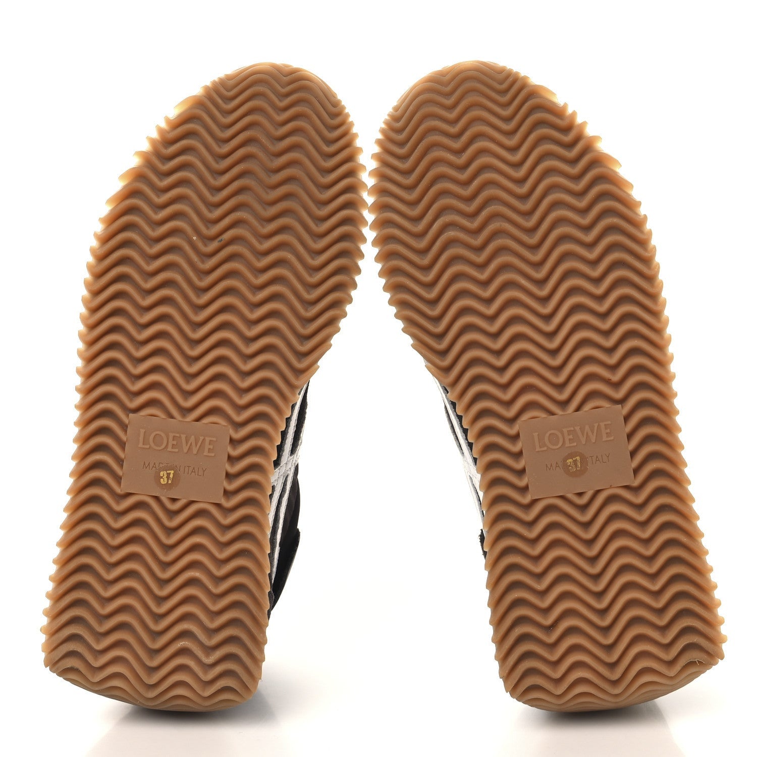 Loewe Nylon Suede Flow Runners Sneakers 37 Shitake 6 of 7