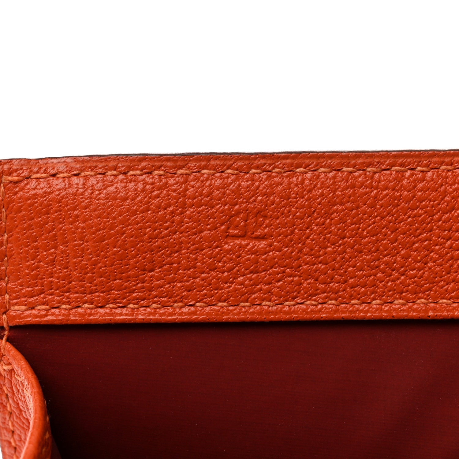 Hermes Chèvre Mysore Karo GM Orange 8 of 8