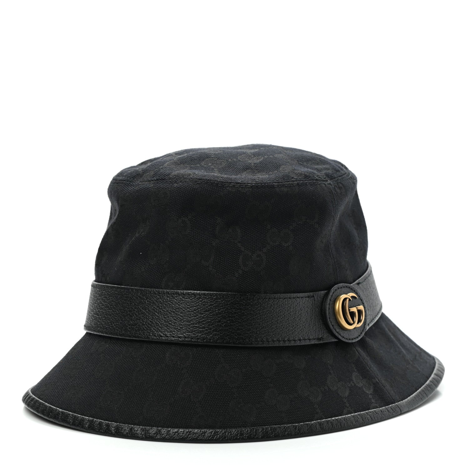 Gucci Monogram GG Canvas Fedora S Black 1 of 10