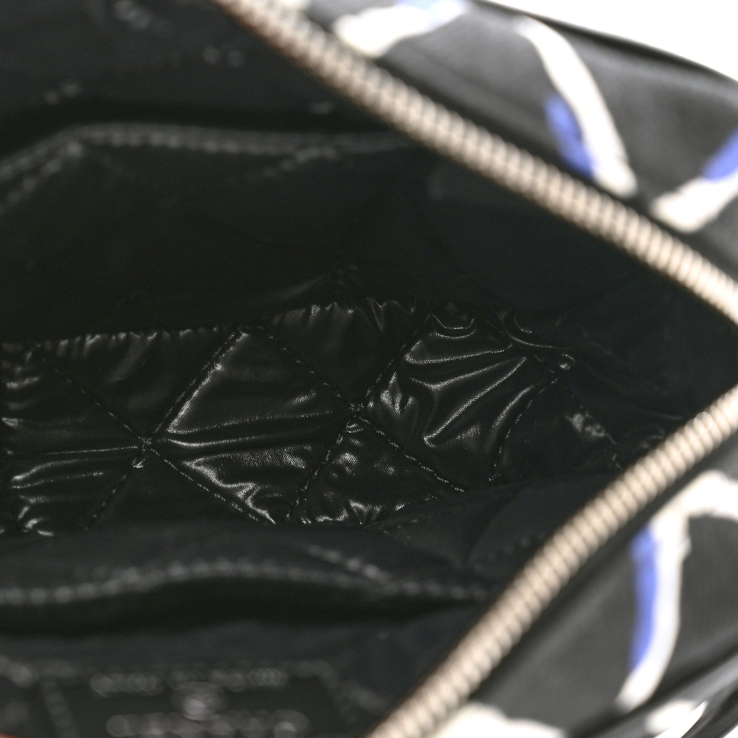 Canvas Airline Cosmetic Case Blue White