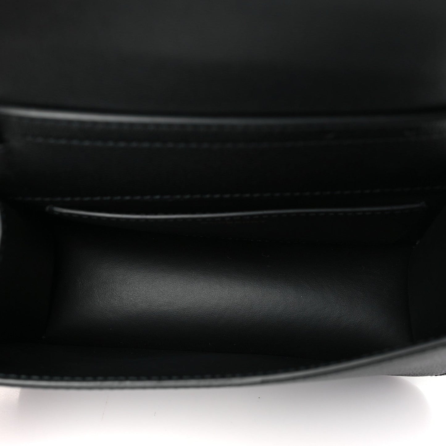Grained Calfskin House Check Small Madison Shoulder Bag Black