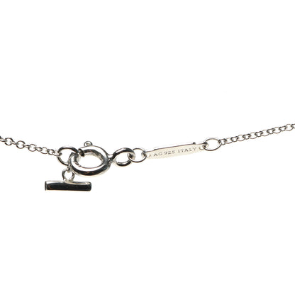 Tiffany Sterling Silver Large T Smile Pendant Necklace 4 of 5