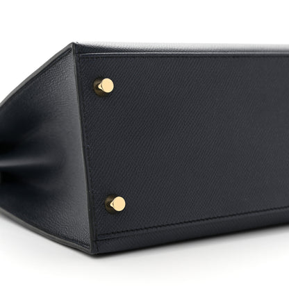 Hermes Epsom Kelly Sellier 28 Bleu Indigo 9 of 14