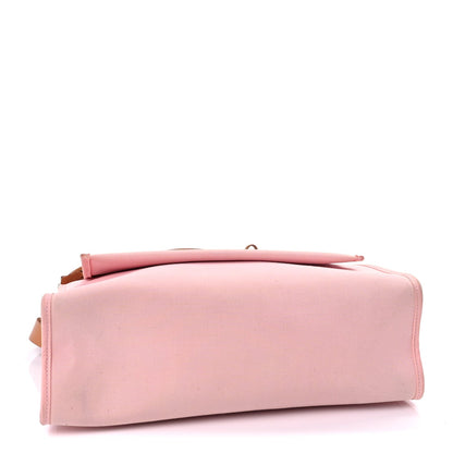 Hermes Vache Hunter Toile Herbag Zip 31 PM Rose Sakura 4 of 10