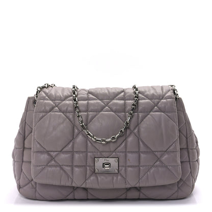 Christian Dior Lambskin Cannage Small Milly La Foret Shoulder Bag Grey 1 of 8