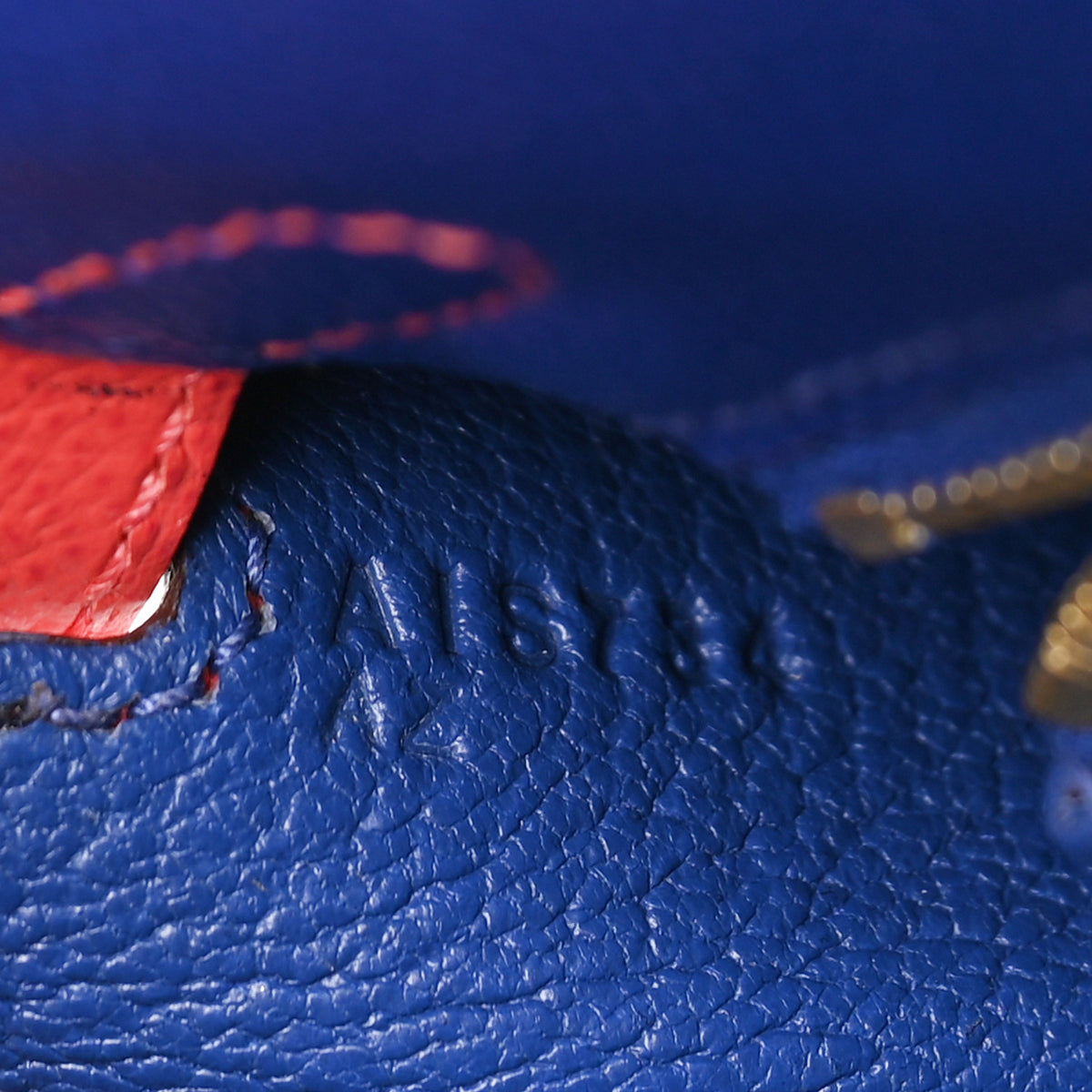 Epsom Bi-Color Horseshoe Kelly Sellier 25 Bleu Electrique Rose Jaipur