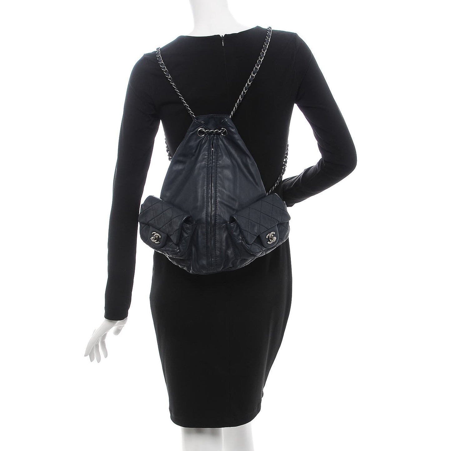 Calfskin Large Backpack Is Back Navy