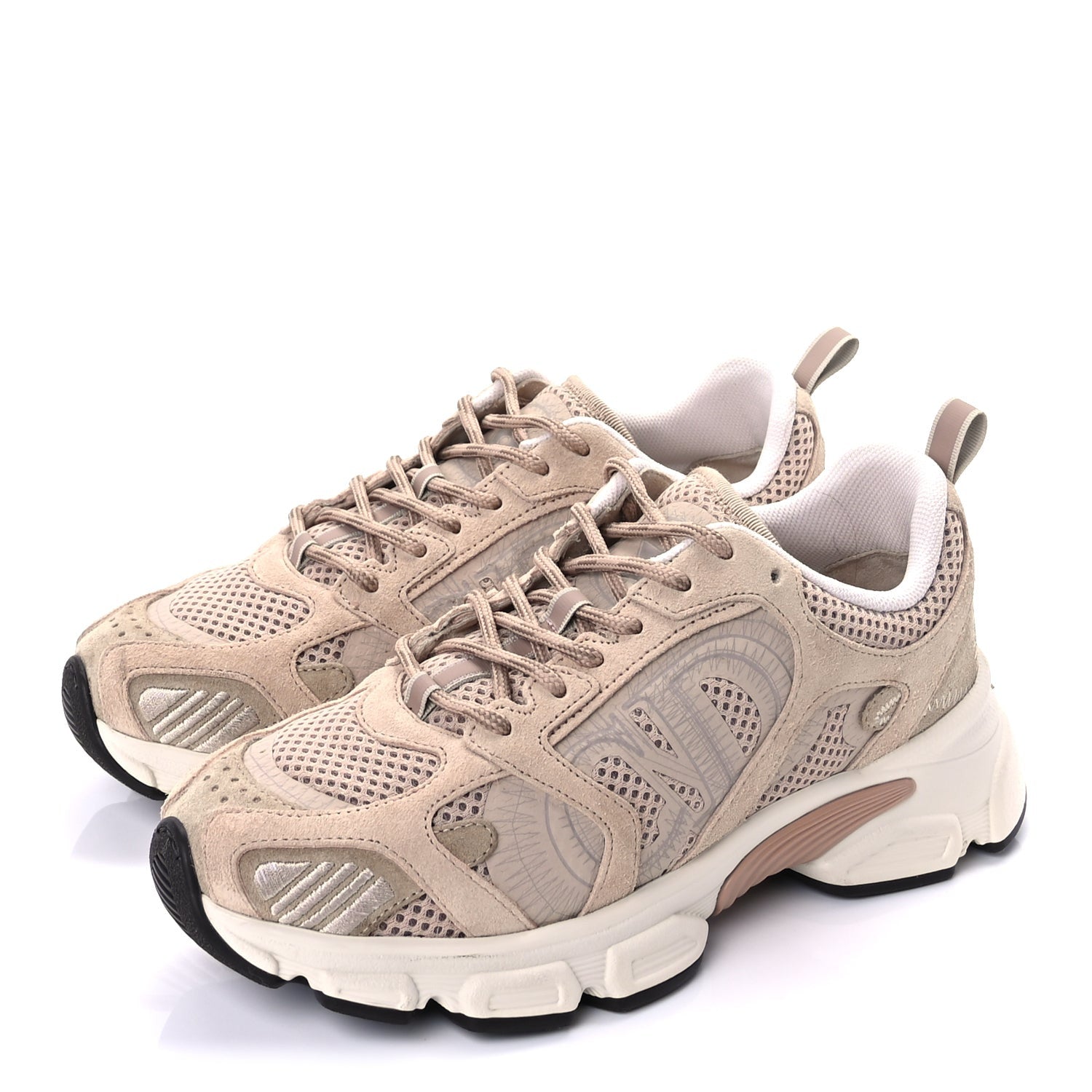 Christian Dior Suede Mesh Dior Chrono Sneakers 38.5 Beige 3 of 9