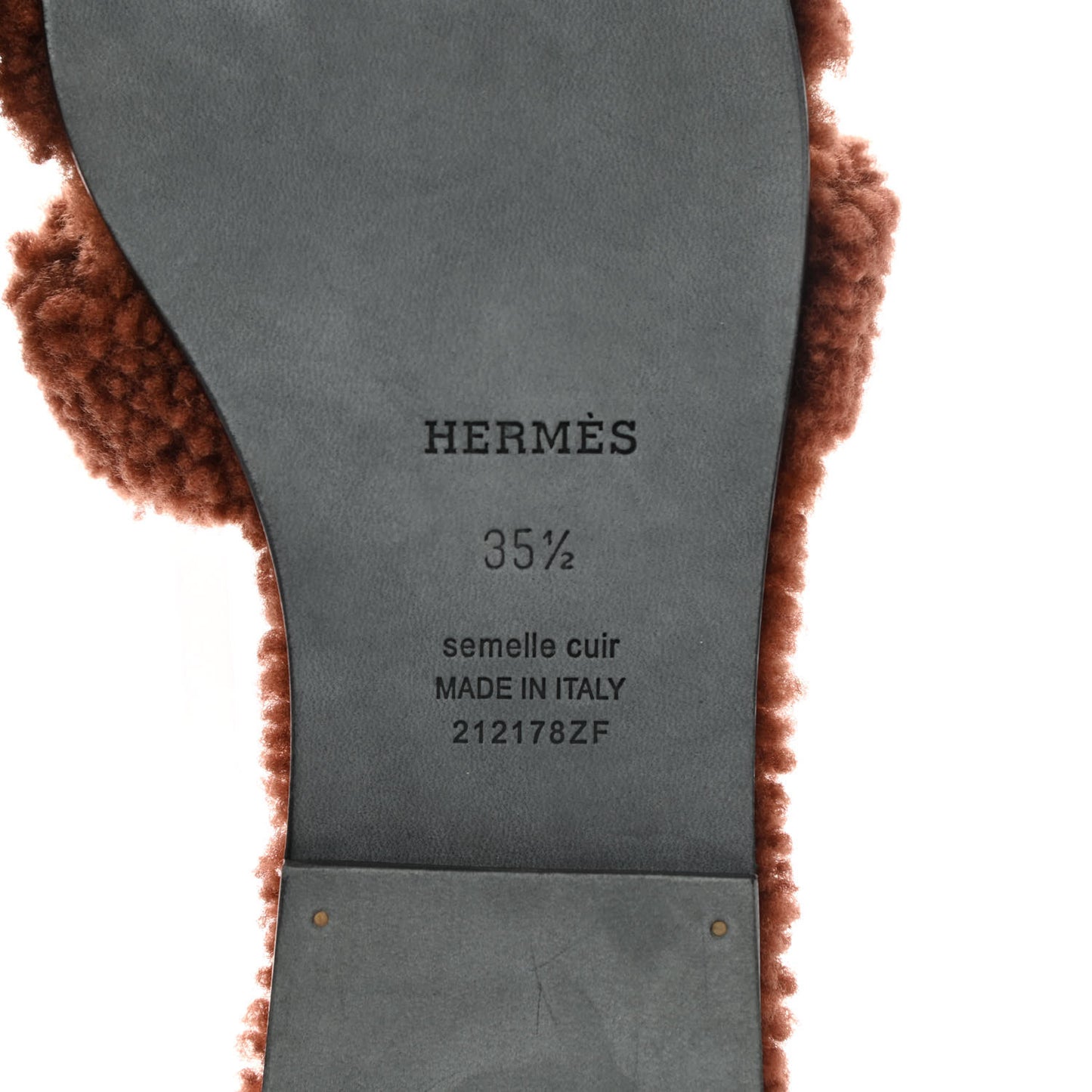 Woolskin Oran Sandals 35.5 Cognac