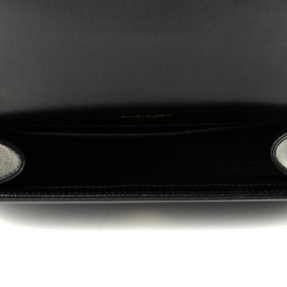 Saint Laurent Grain De Poudre Small Monogram Kate Satchel Black 4 of 6