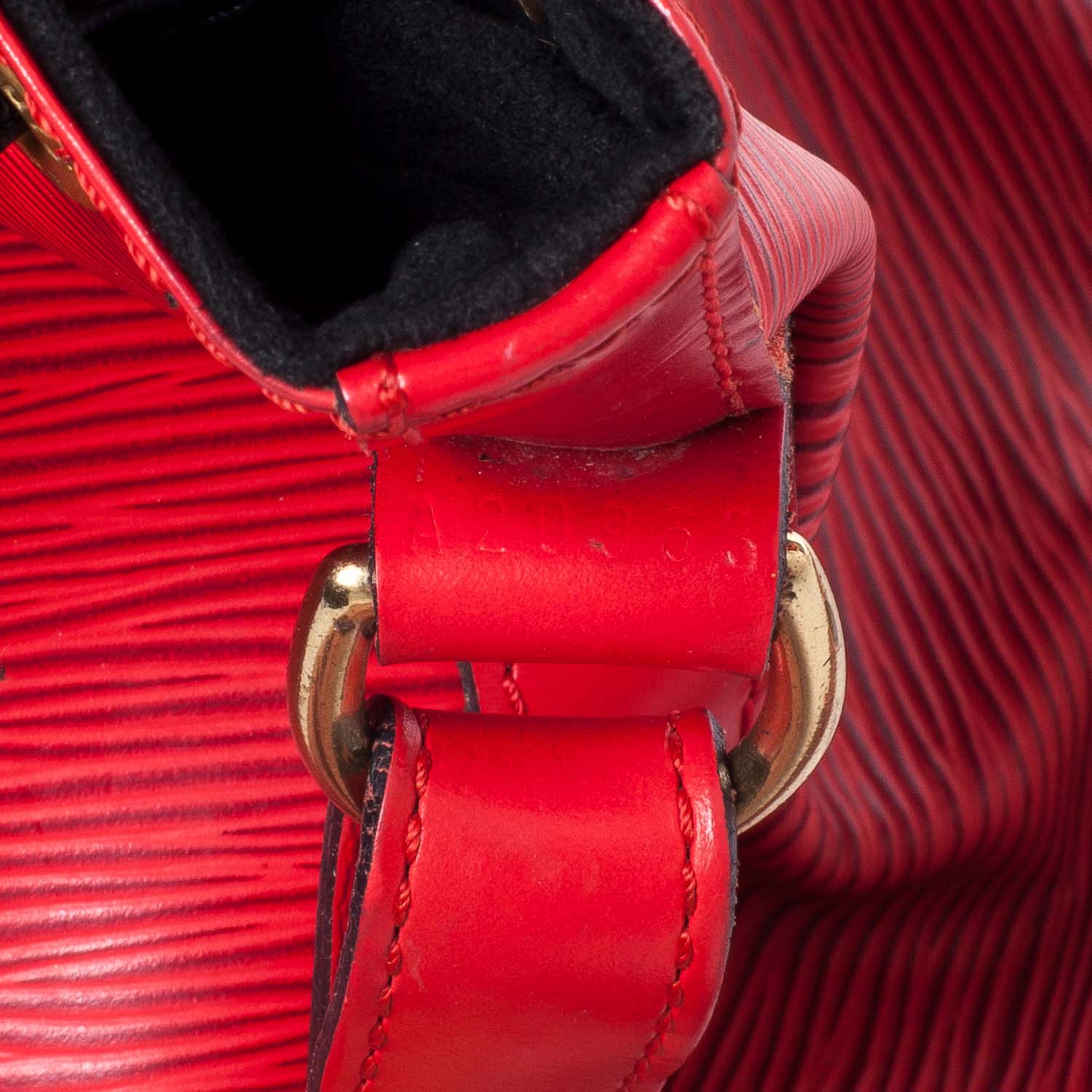 Louis Vuitton Epi Petit Noe Red 8 of 9