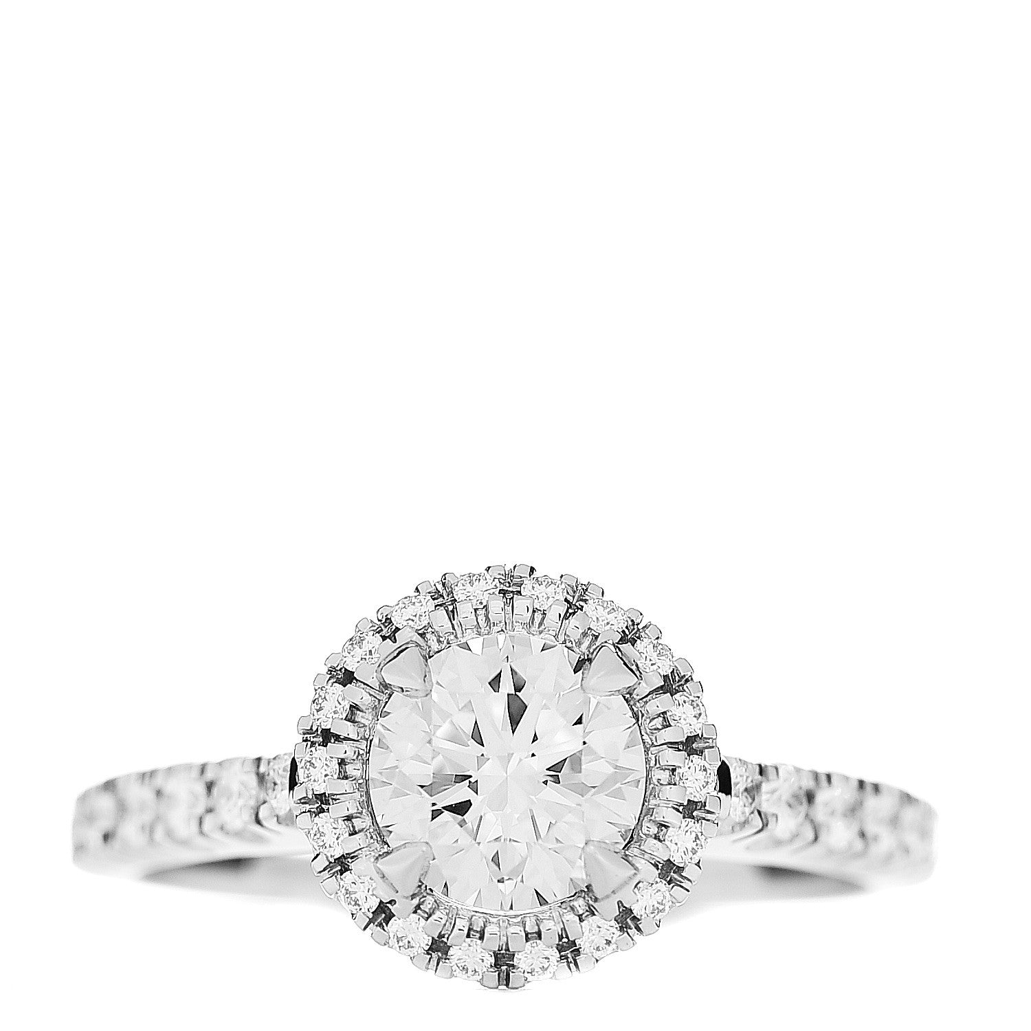 Cartier Platinum Diamond .90ct Destinee Engagement Ring 52 6 1 of 5