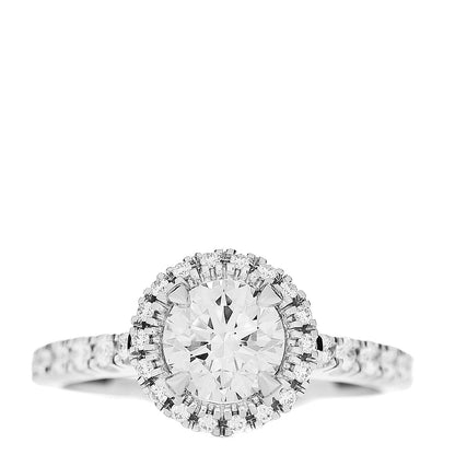 Cartier Platinum Diamond .90ct Destinee Engagement Ring 52 6 1 of 5