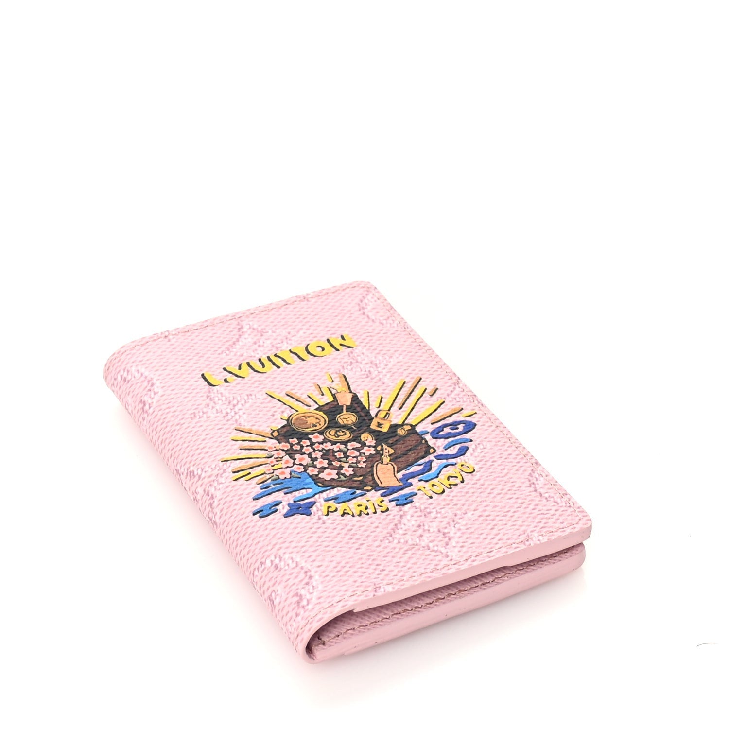 Louis Vuitton Monogram Paris Tokyo Pocket Organizer NM Pink 3 of 6