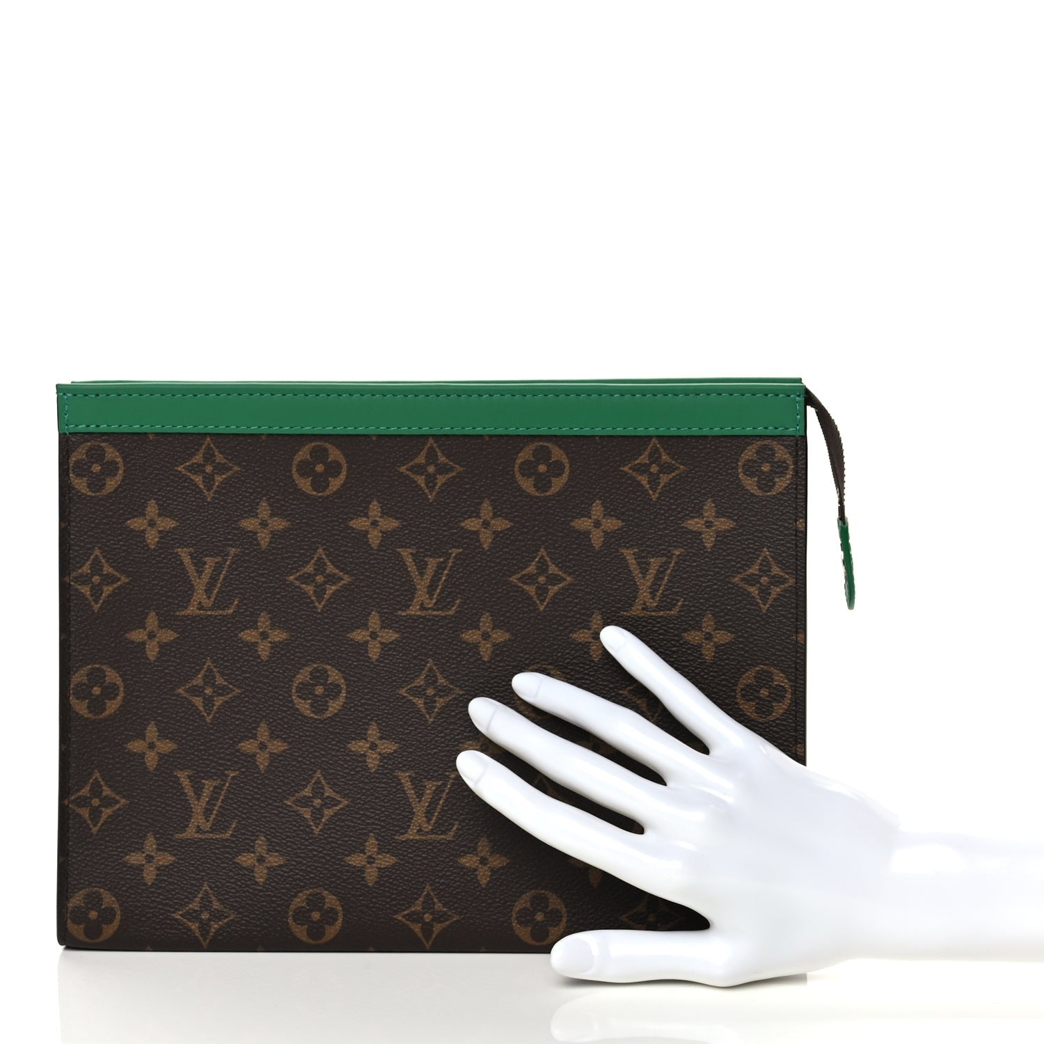 Louis Vuitton Monogram Macassar Pochette Voyage MM Borneo Green 2 of 8