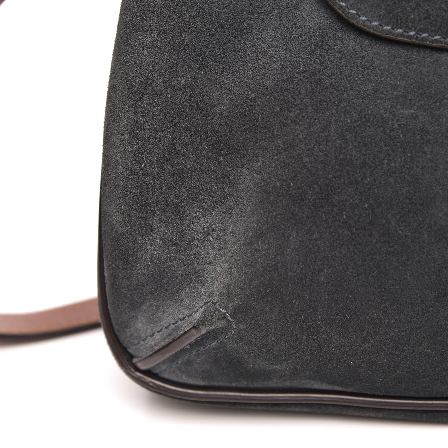 Chloe Suede Medium Lexa Shoulder Bag Silver Blue 17 of 21