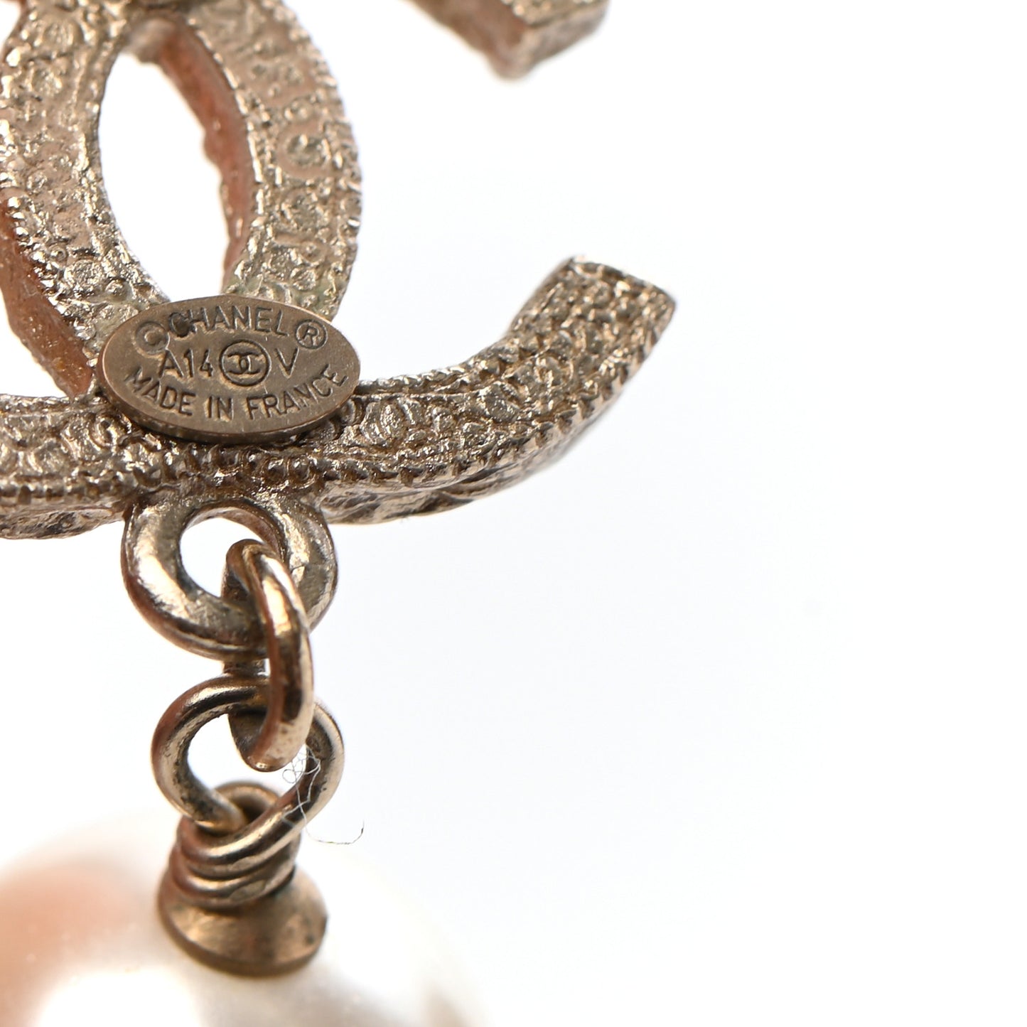 Crystal Pearl CC Drop Earrings