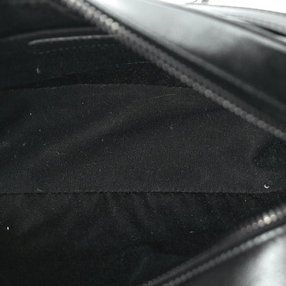 Saint Laurent Calfskin Matelasse Monogram Monochrome Lou Camera Bag  Black 4 of 8