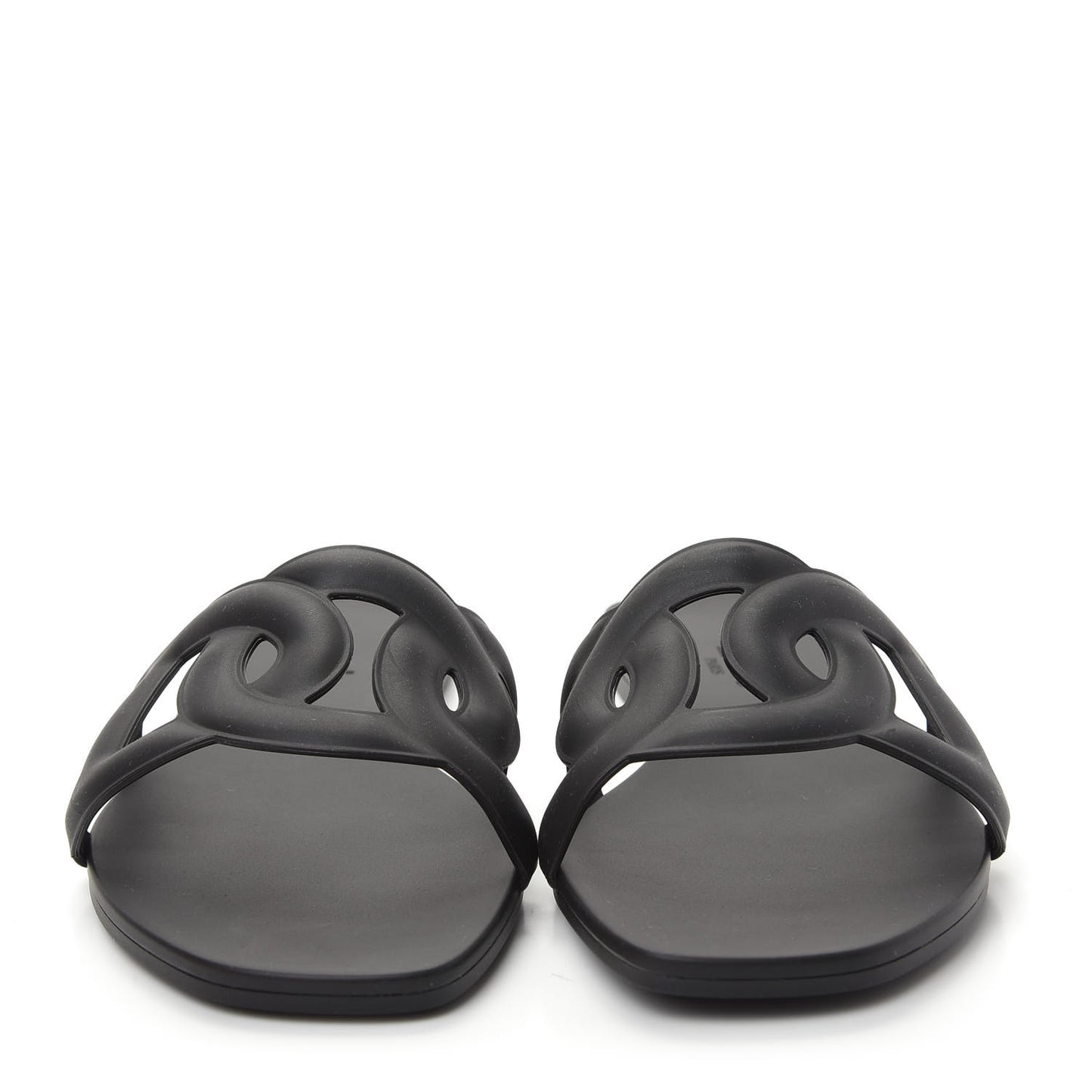 Rubber Aloha Sandals 37 Black
