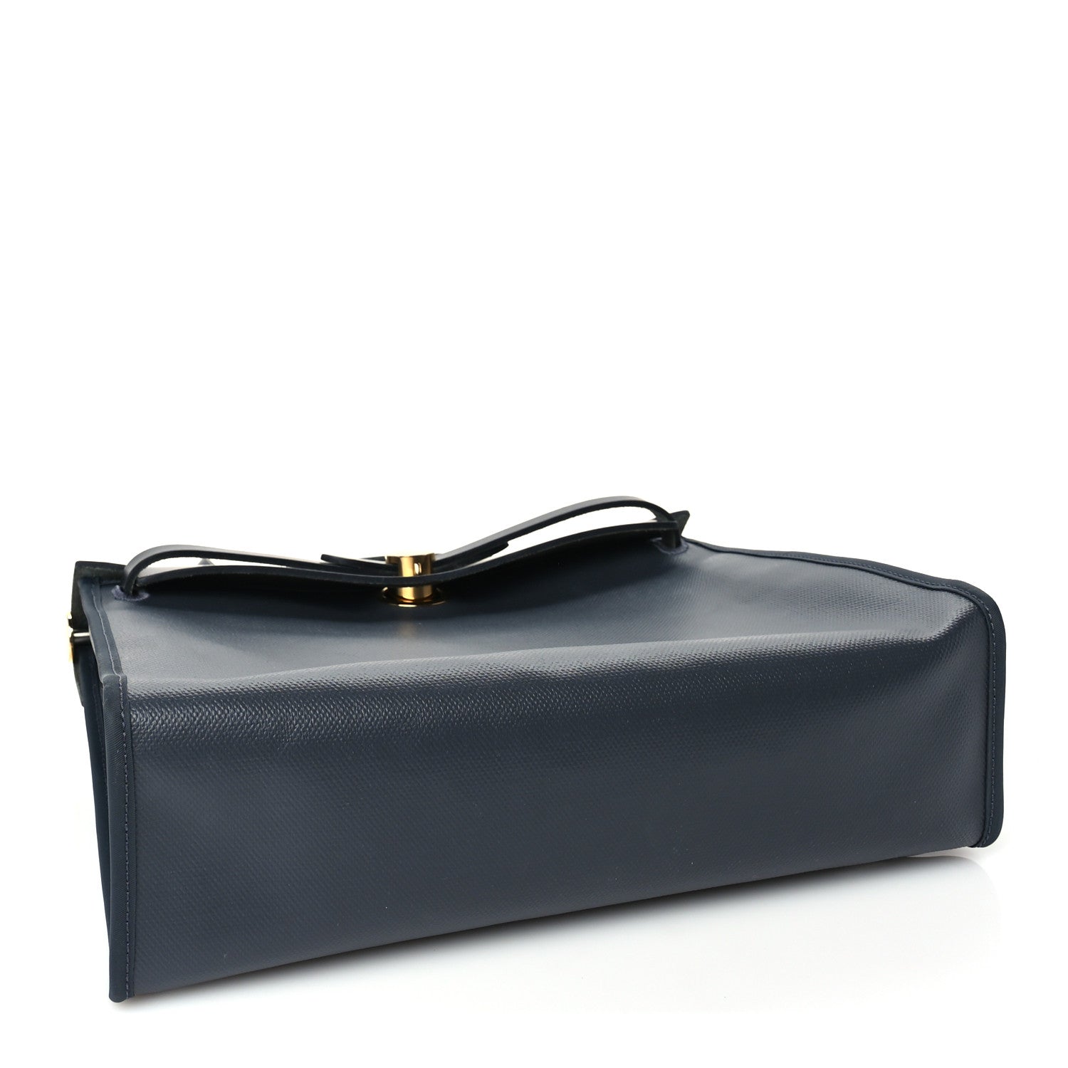 Hermes Toile H Berline Vache Hunter Herbag Zip PM  Black Bleu Nuit 3 of 8