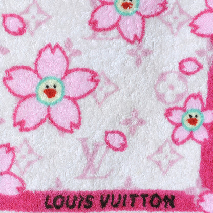 Louis Vuitton Cotton Monogram Cherry Blossom Towel Pink 1 of 6