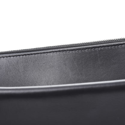 Chanel Lambskin Quilted Large Flap Cosmetic Case Black 8 of 8